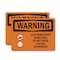 Signmission Lead Renovation Work With Symbol OSHA Warning Sign, Plastic, 10in W x 7in L, 2PK OS-2PACK-WS-P-710-L-12664 - alternate 1